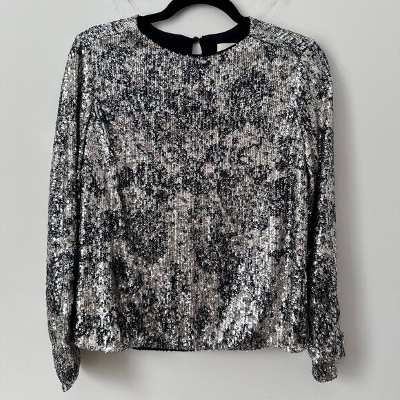 Sezane Women's Sequin Blouse Size 34 / US 2 NWT - Picture 1 of 9